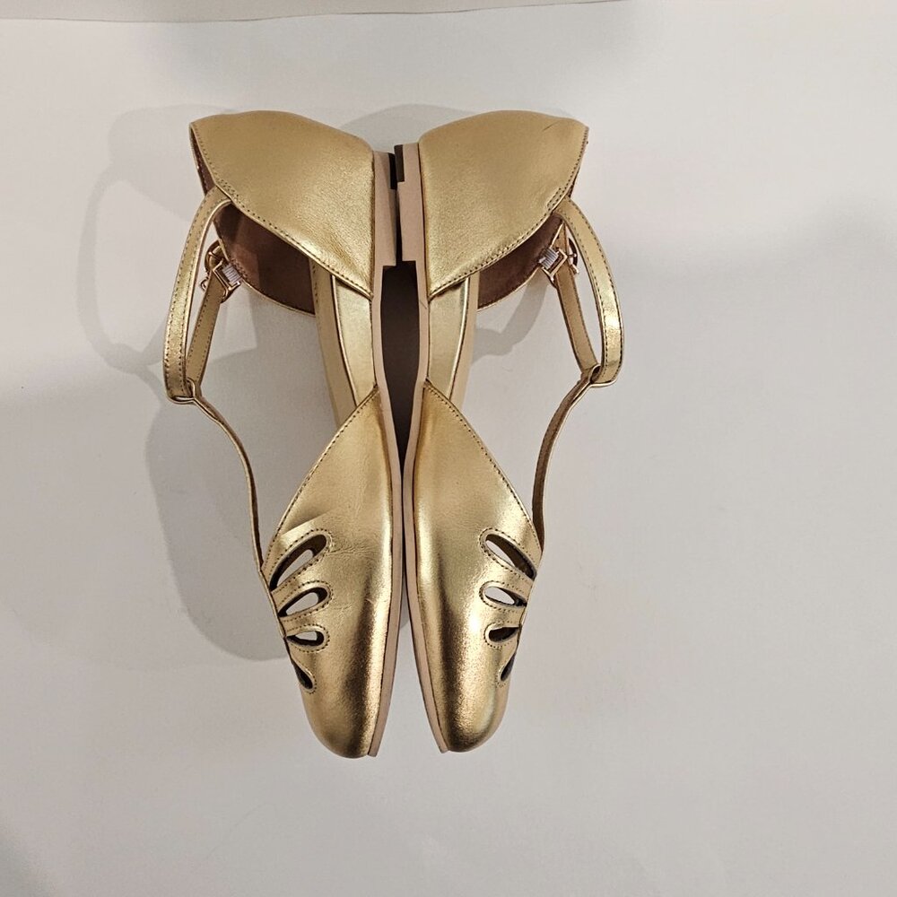 Charlie Stone Flats, Singapore (Metallic Gold),EU 38/Sz 8, Inner Wedge,Leather - Picture 4 of 11